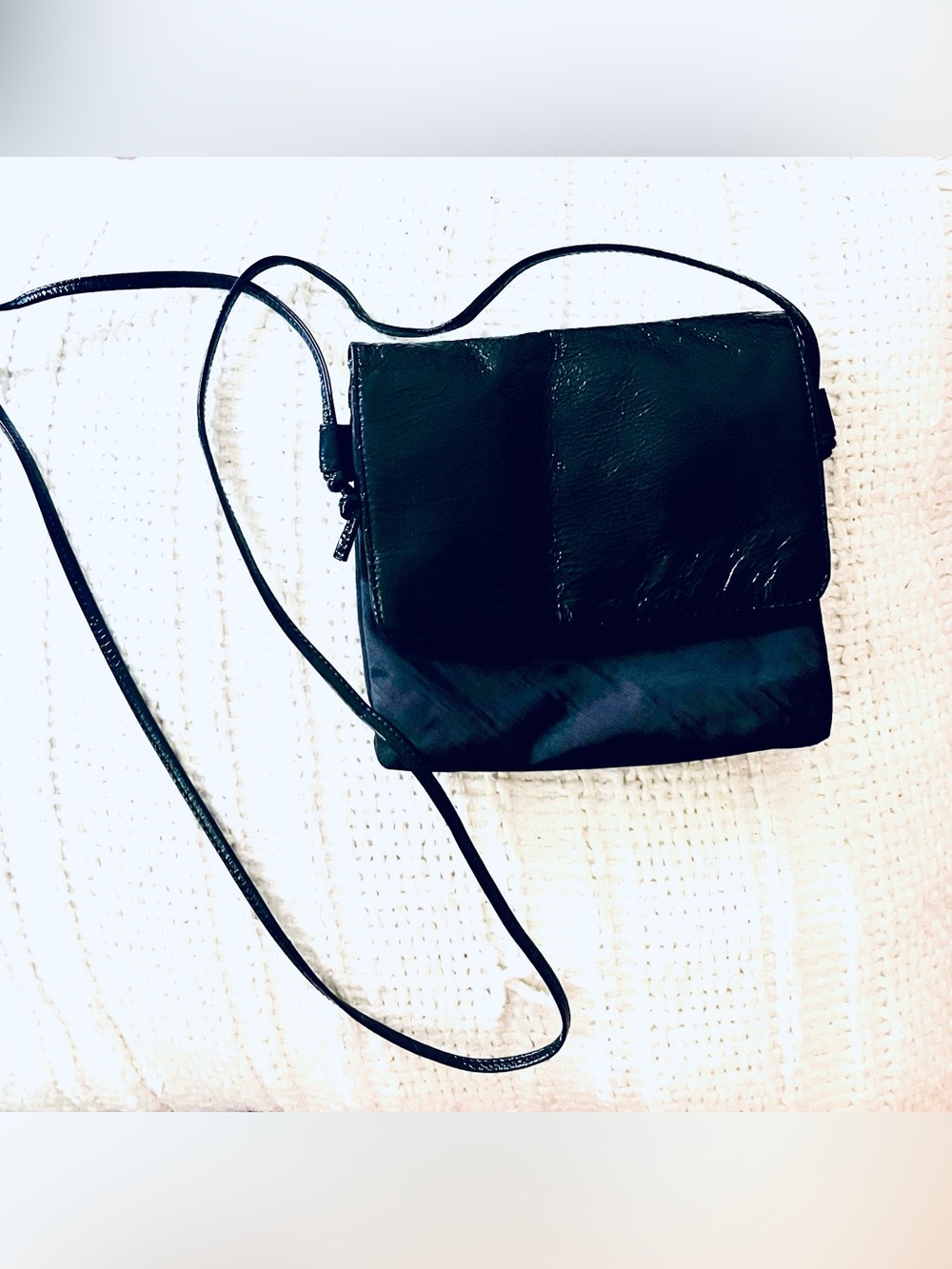 HOBO Black Leather Crossbody Bag